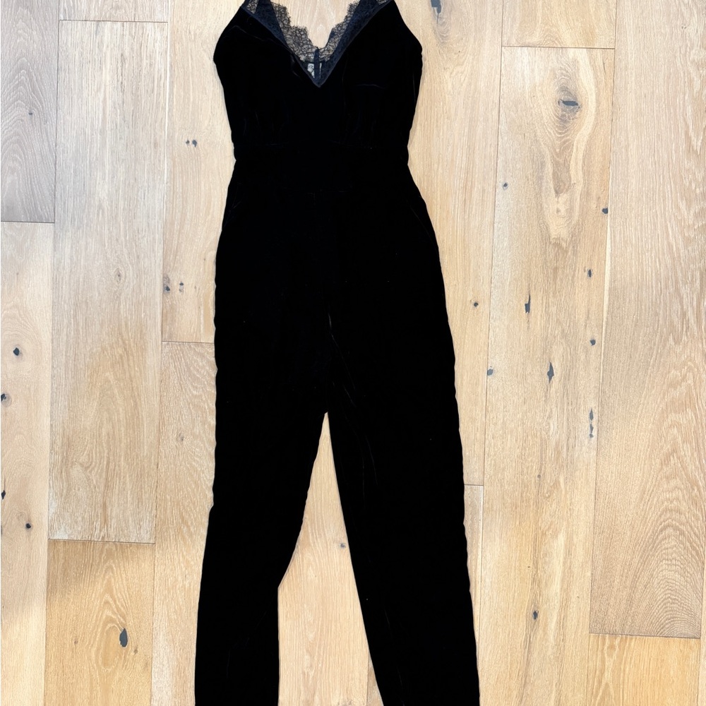 Black Velvet Jumpsuit